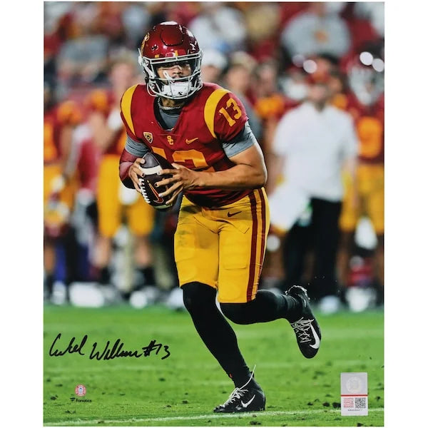 Caleb Williams Signed 8 x 10 Photo | USC Trojans Red Jersey