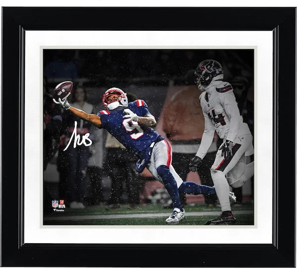 Kayshon Boutte Signed Patriots 8 x 10 Photo | 2026 AFC Divisional Round Touchdown