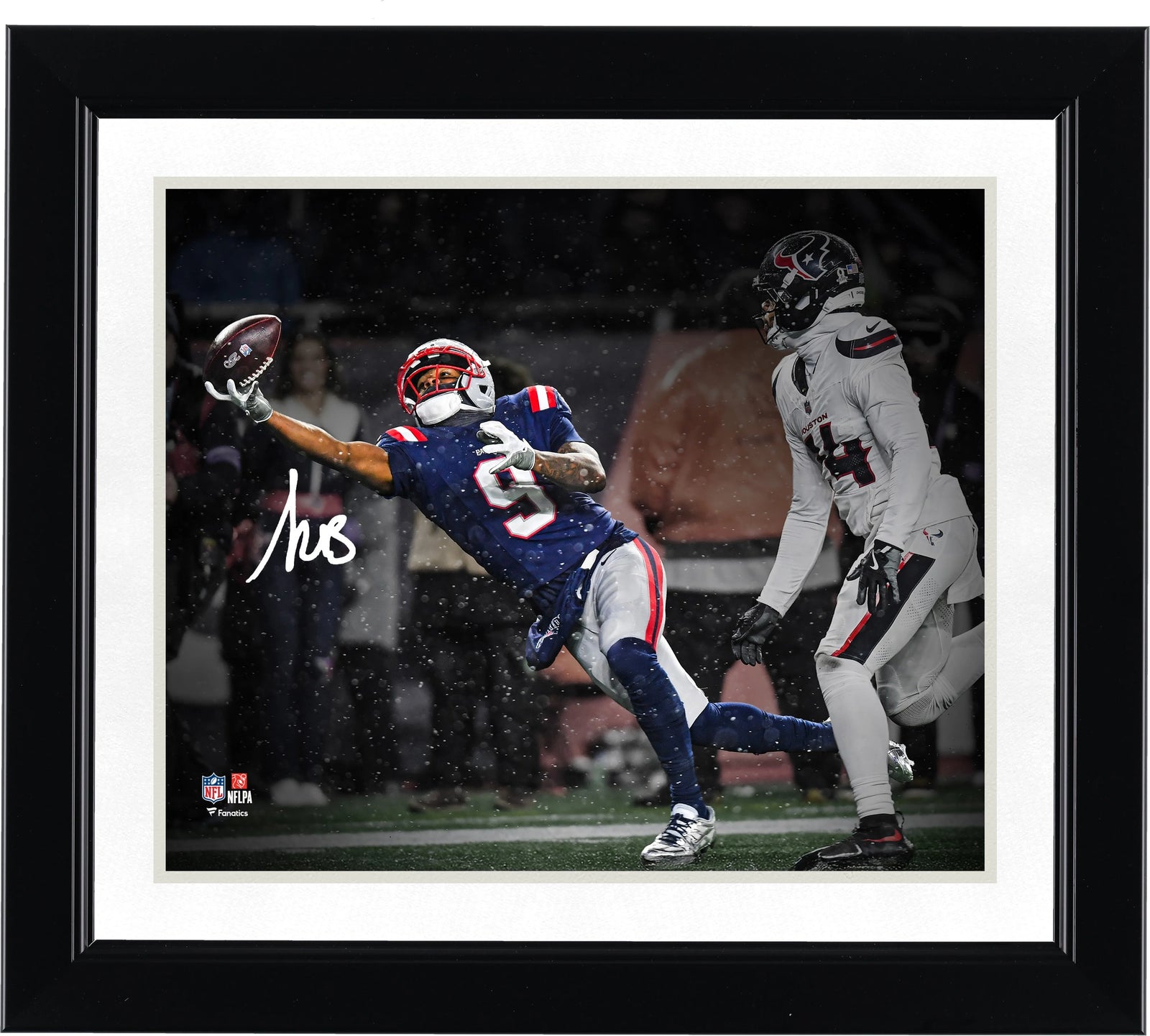 Kayshon Boutte Signed Patriots 8 x 10 Photo | 2026 AFC Divisional Round Touchdown