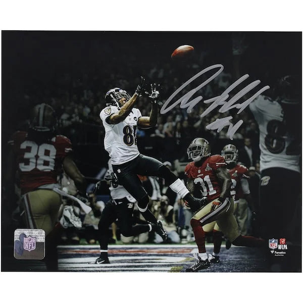 Anquan Boldin Signed 8 x 10 Photo | Super Bowl XLVII Touchdown