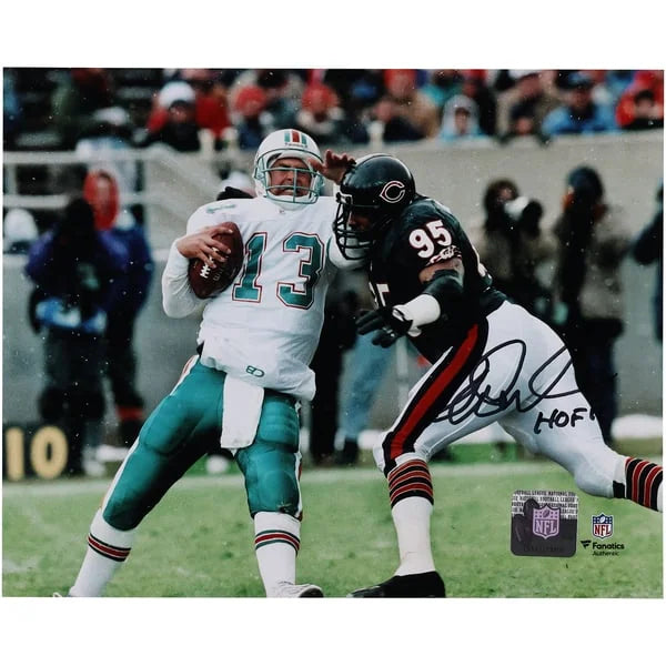 Richard Dent Signed 8 x 10 Photo | Sacking Dan Marino with HOF 11 | W08FBDE0016