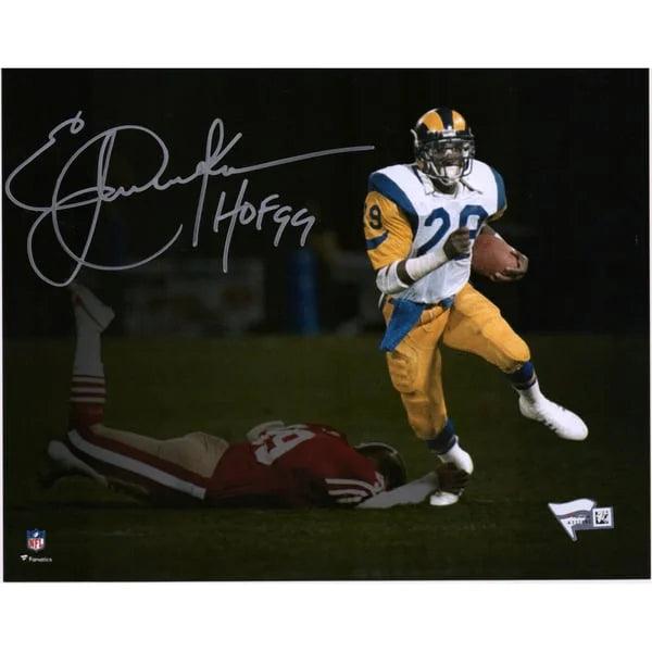 Eric Dickerson Signed 8 x 10 Photograph | Los Angeles Rams HOF 99 | W08FBDI0020