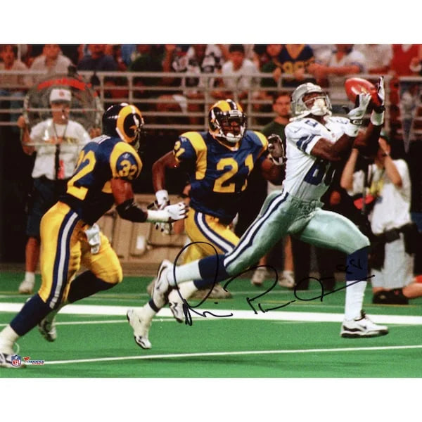 Michael Irvin Signed 8 x 10 Photograph | Dallas Cowboys vs St. Louis Rams