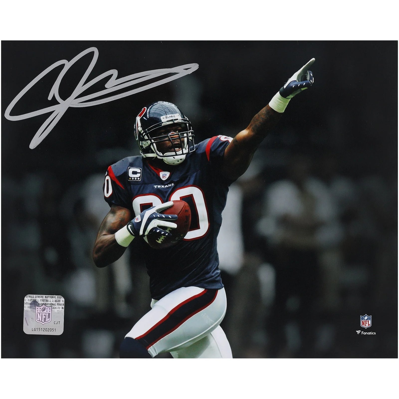 Andre Johnson Signed 8 x 10 Touchdown Photo | Houston Texans