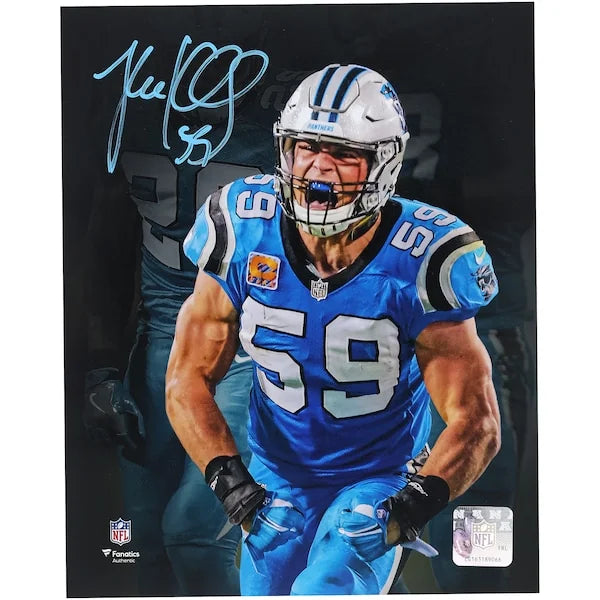 Luke Kuechly Signed 8 x 10 Photo | Carolina Panthers Celebration