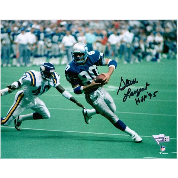 Steve Largent Signed 8 x 10 Photograph | HOF 95 Inscription