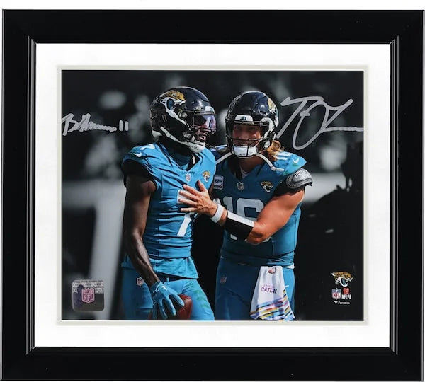 Trevor Lawrence & Brian Thomas Jr Signed 8x10 Photo | Jaguars