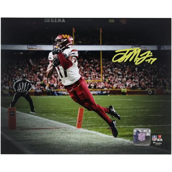 Terry McLaurin Signed Commanders 8 x 10 Photo | Toe Tap Touchdown | W08FBMC0099