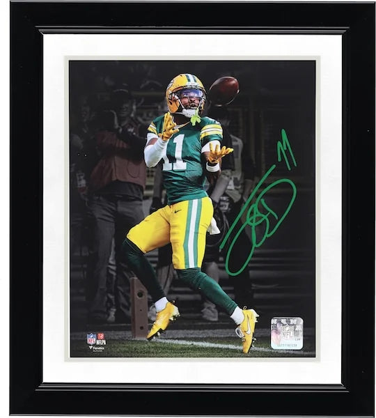 Jayden Reed Signed 8 x 10 Photograph | Packers vs Lions Touchdown