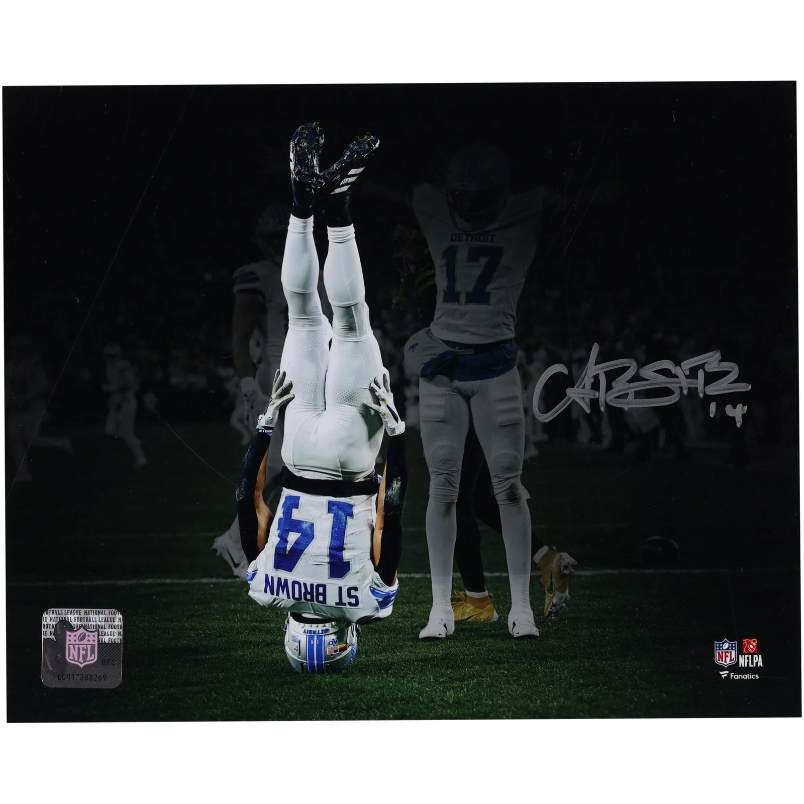 Amon-Ra St. Brown Signed 8 x 10 Photo | Detroit Lions Celebration