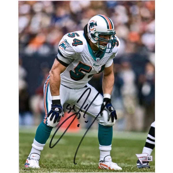 Zach Thomas Signed 8 x 10 Dolphins Jersey Photograph | Authenticated