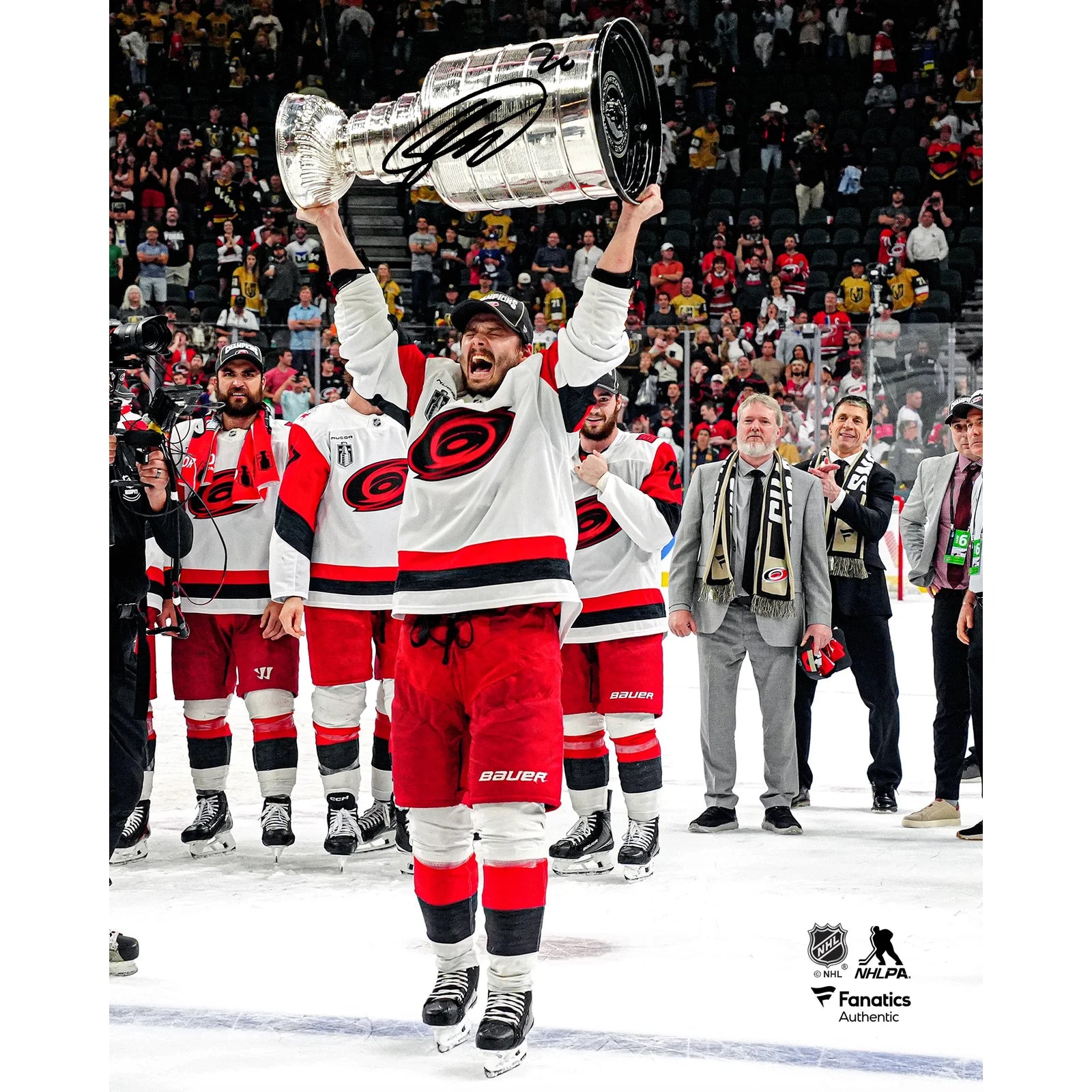 Sebastian Aho Signed 8 x 10 Photograph | 2026 Stanley Cup Champions
