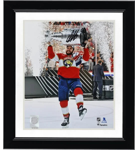 Aleksander Barkov Signed 2024 Stanley Cup Champions 8 x 10 Photo | Raising Cup