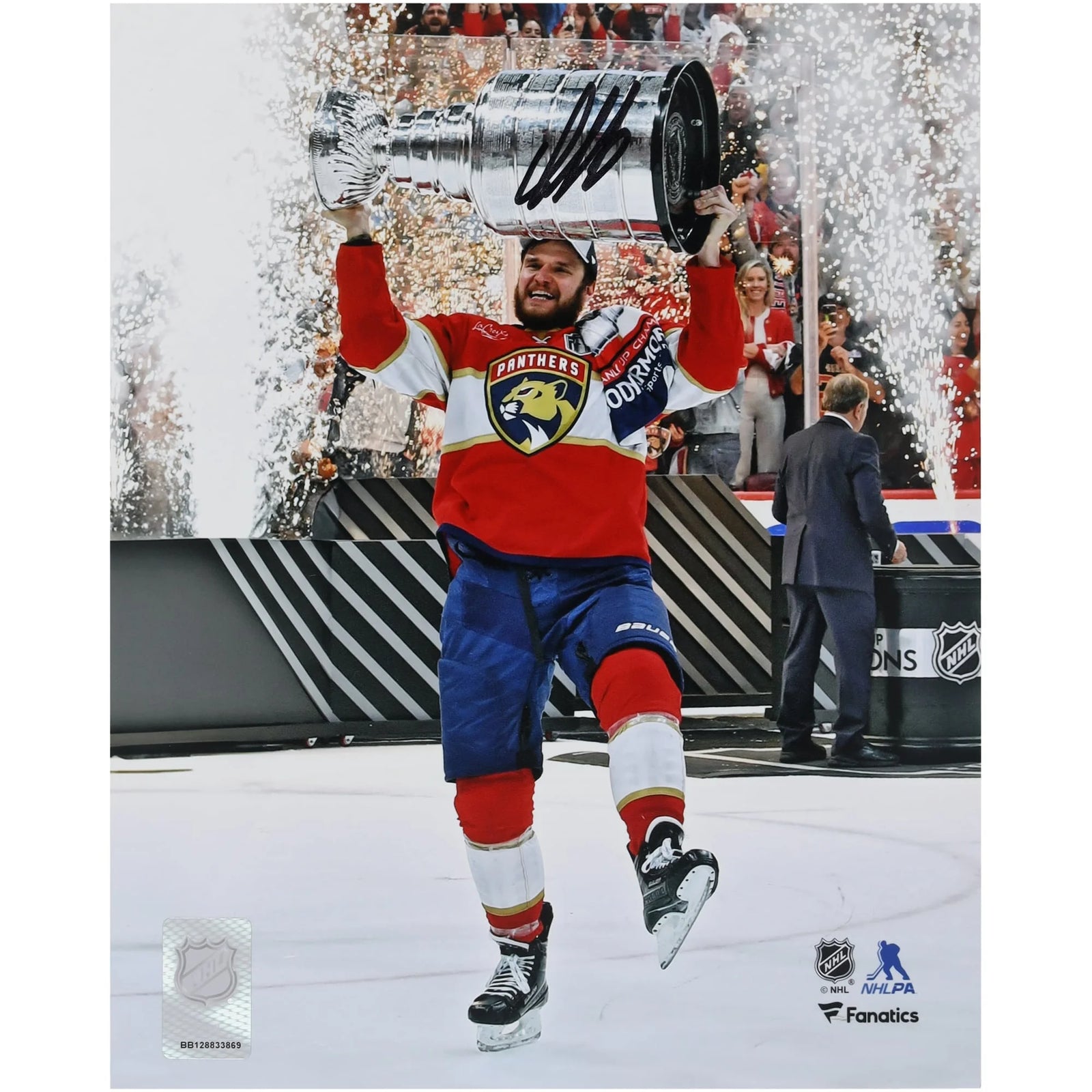 Aleksander Barkov Signed 2024 Stanley Cup Champions 8 x 10 Photo | Raising Cup