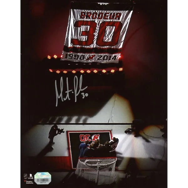 Martin Brodeur Signed Jersey Retirement Night Photo | New Jersey Devils