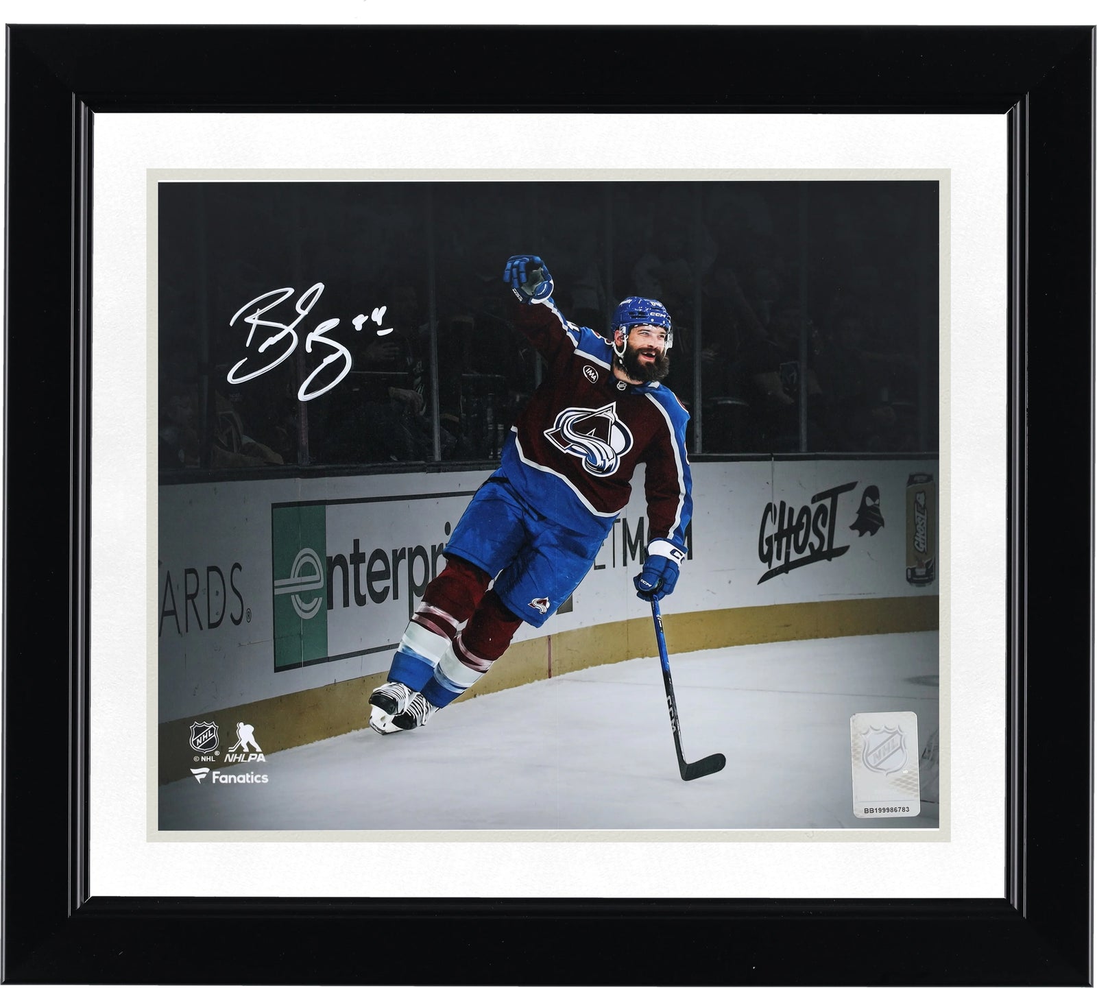 Brent Burns Signed Colorado Avalanche 8 x 10 Photograph | Jersey Celebration