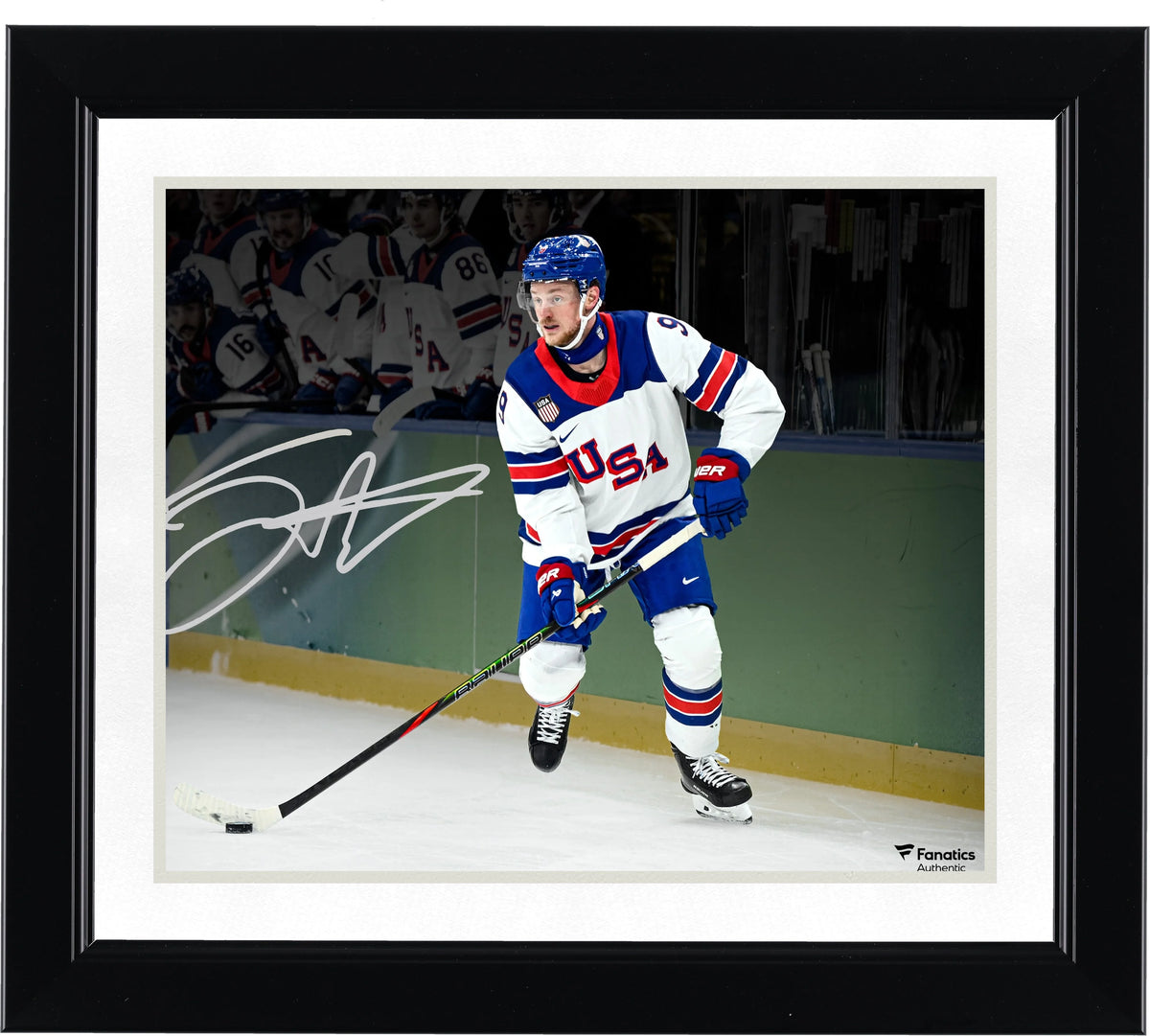 Jack Eichel Signed Team USA 8 x 10 Photograph | 2026 Olympic Gold Medal