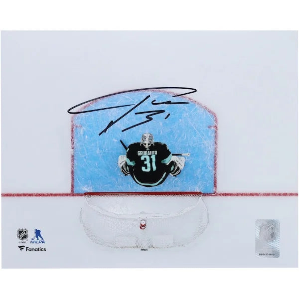Philipp Grubauer Signed Seattle Kraken 8 x 10 Jersey Photo | Authenticated