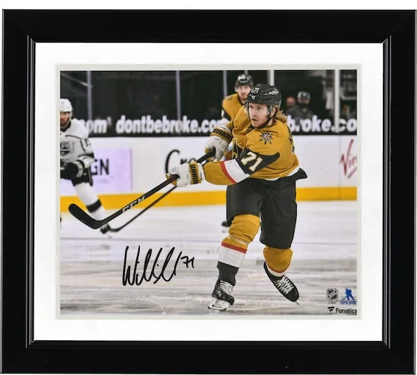 William Karlsson Signed 8 x 10 Gold Jersey Shooting Photograph | Vegas Golden Knights