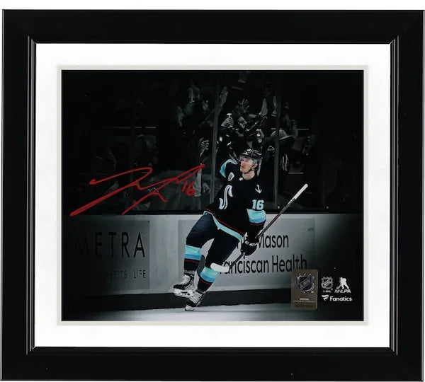 Jared McCann Signed Seattle Kraken 8 x 10 Jersey Spotlight Photograph
