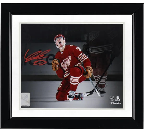Lucas Raymond Signed 8 x 10 Photo | Detroit Red Wings 100th Goal