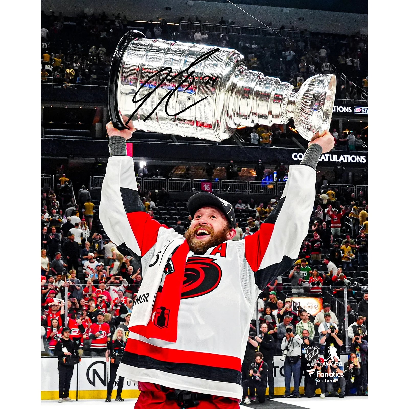 Jaccob Slavin Signed 8 x 10 Photograph | 2026 Stanley Cup Champions