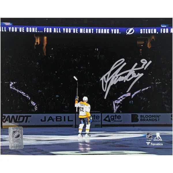 Steven Stamkos Signed 8 x 10 Photo | Return to Tampa Bay