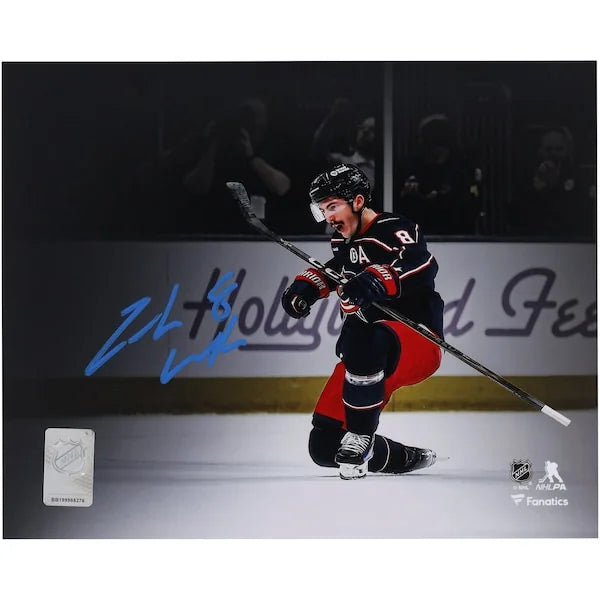 Zach Werenski Signed 8 x 10 Photograph | Columbus Blue Jackets