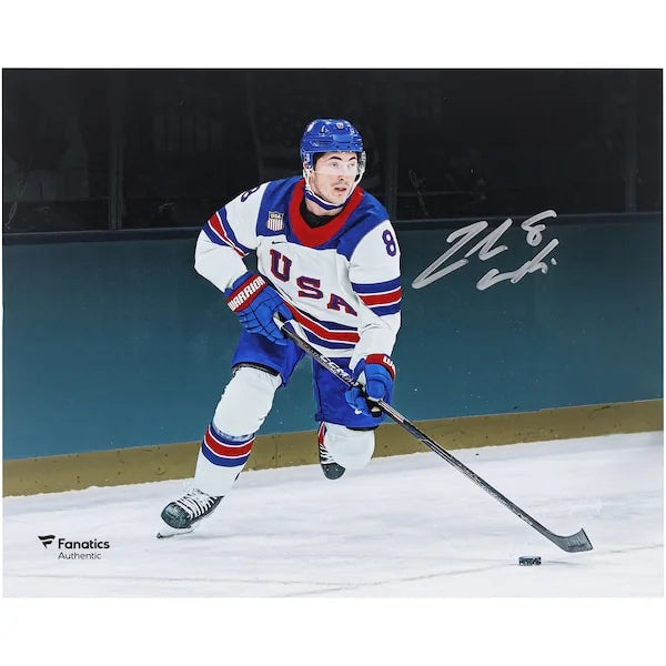 Zach Werenski Signed Team USA 8 x 10 Photo | 2026 Olympic Gold Medal