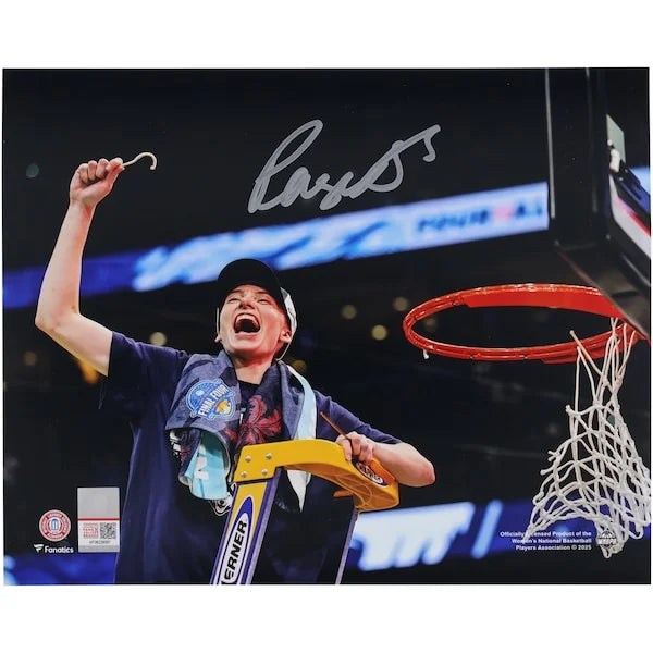 Paige Bueckers Signed UConn Huskies 8 x 10 Net Cutting Photograph
