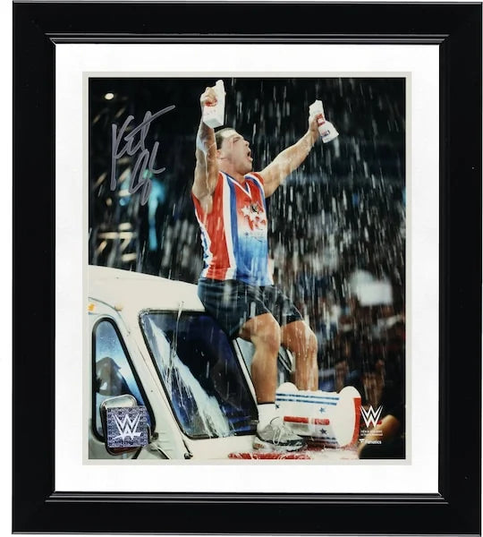 Kurt Angle Signed 8 x 10 Milk Truck Celebration Photograph | Authenticated