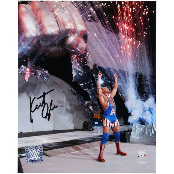 Kurt Angle Signed WWE 8 x 10 Entrance Photograph | Authenticated
