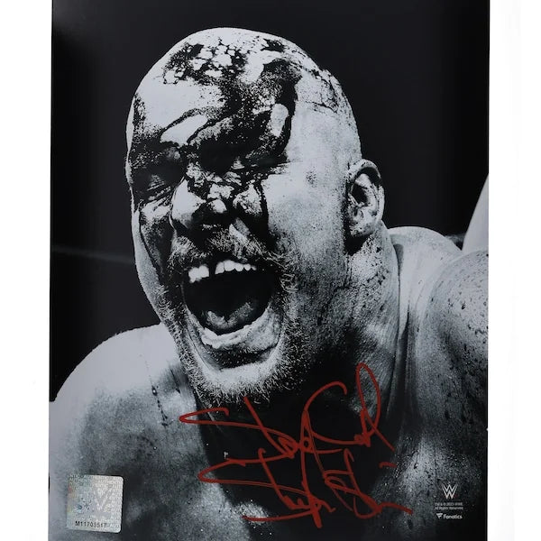 Stone Cold Steve Austin Signed 8 x 10 Photo | WrestleMania 13 Blood