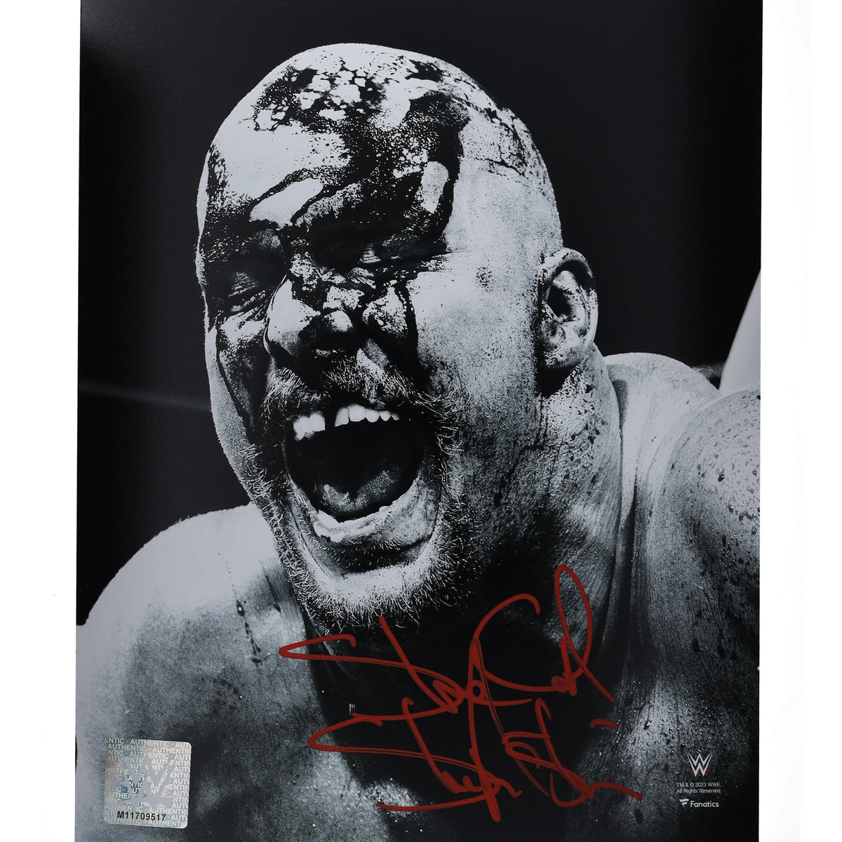 Stone Cold Steve Austin Signed 8 x 10 Photo | WrestleMania 13 Blood