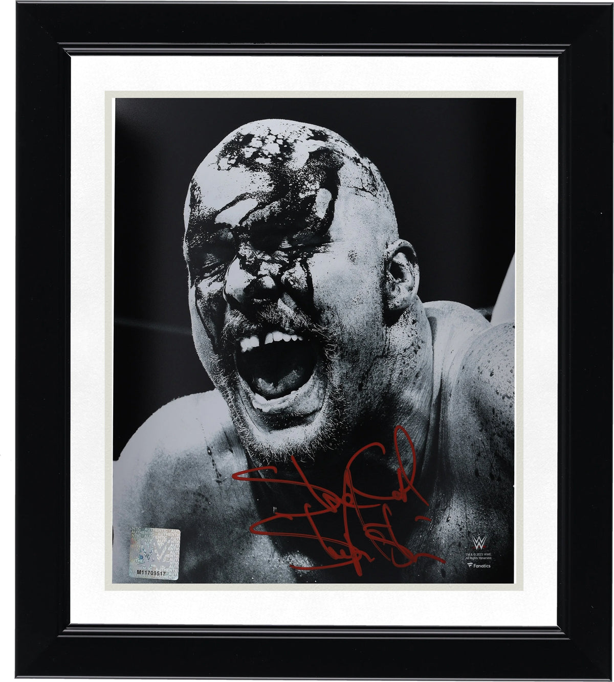 Stone Cold Steve Austin Signed 8 x 10 Photo | WrestleMania 13 Blood