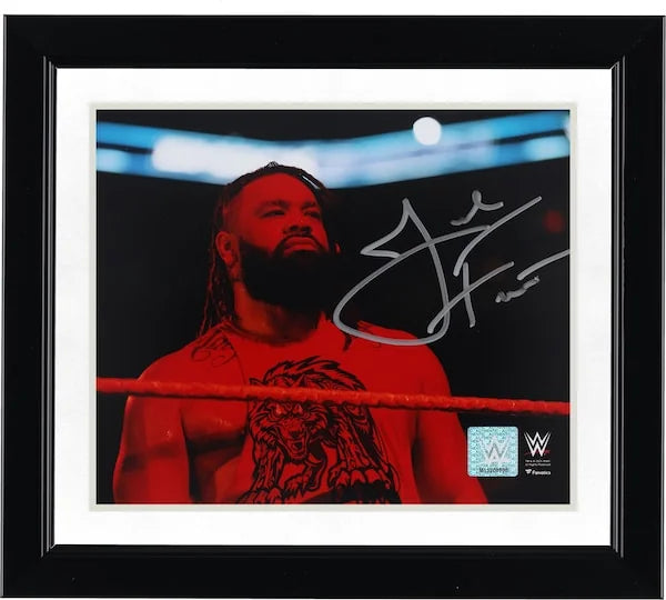 Jacob Fatu Signed WWE 8 x 10 Standing In Ring Photograph | Authenticated