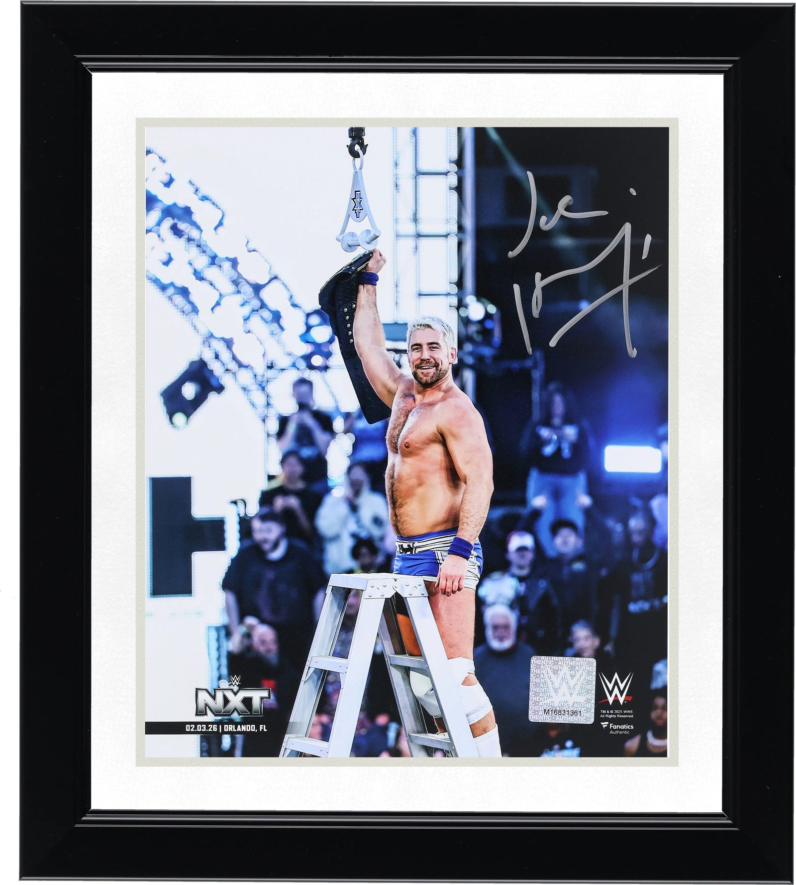 Joe Hendry Signed 8 x 10 Photo | Raising NXT Title