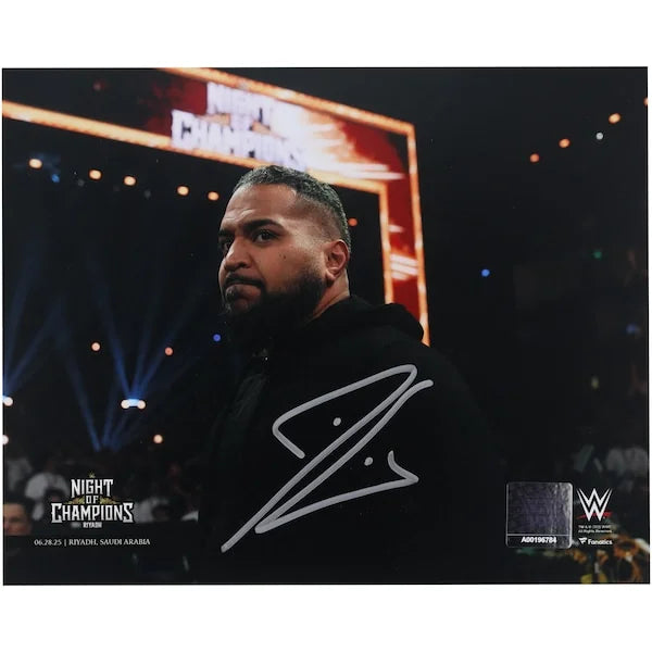 Tonga Loa Signed 8 x 10 Photograph | 2025 Night Of Champions