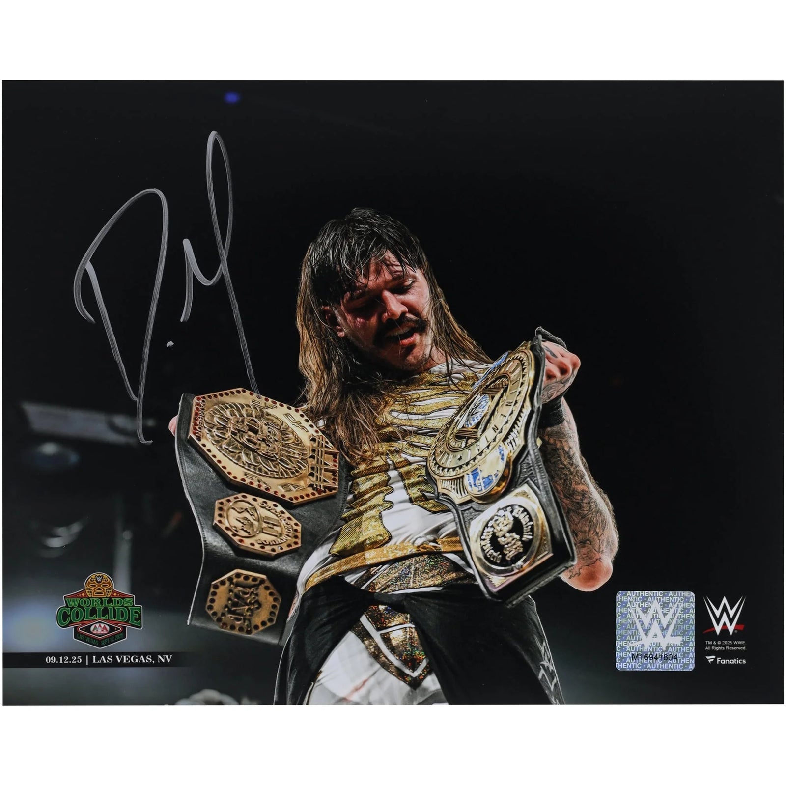 Dominik Mysterio Signed 8 x 10 Photo | AAA Worlds Collide