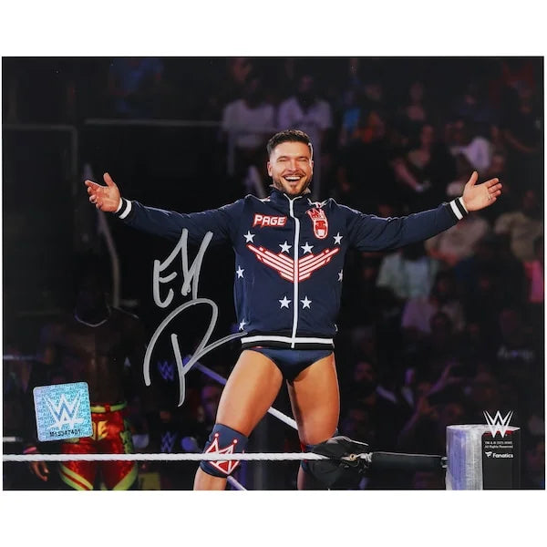 Ethan Page Signed 8 x 10 WWE Photo | On The Ropes