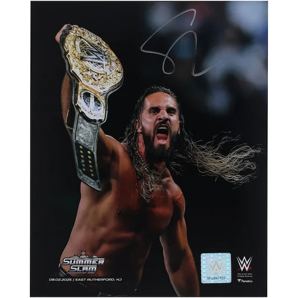 Seth Rollins Signed 8 x 10 Photograph | 2025 SummerSlam