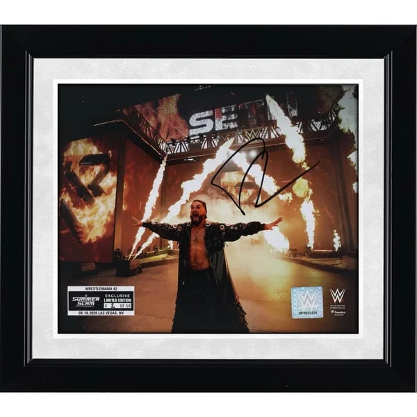 Seth Rollins Signed 8 x 10 Photograph | 2026 SummerSlam Limited Edition | W08WRRO0035