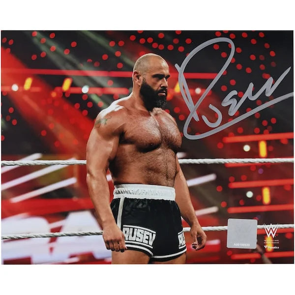 Rusev Signed 8 x 10 Standing In-Ring Photograph | WWE