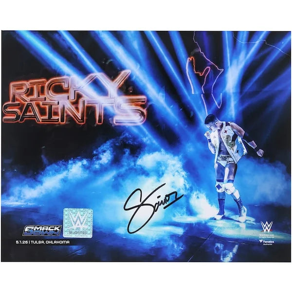 Ricky Saints Signed 8 x 10 Photo | WWE SmackDown Debut