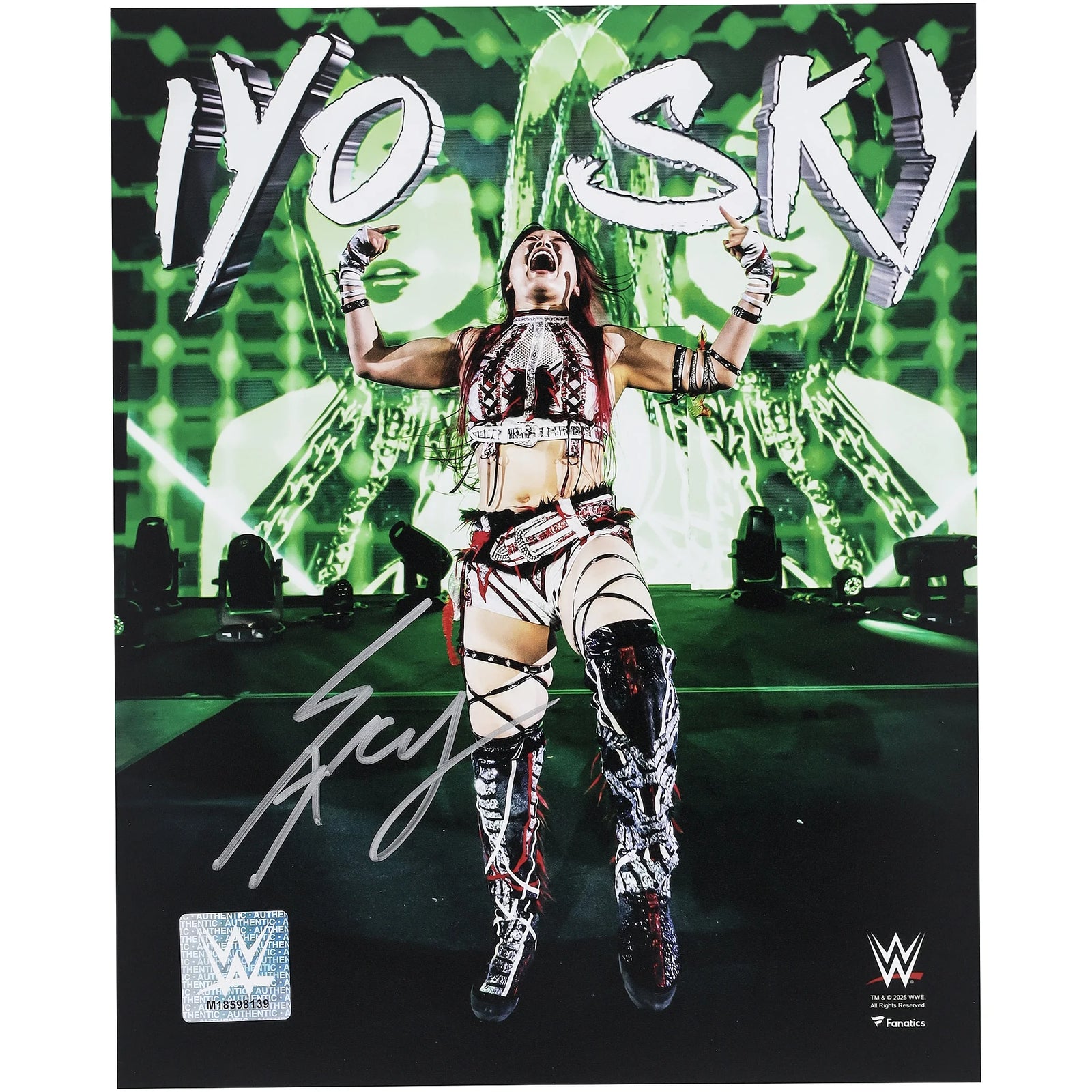 Iyo Sky Signed 8 x 10 Entrance Photograph | WWE Authenticated