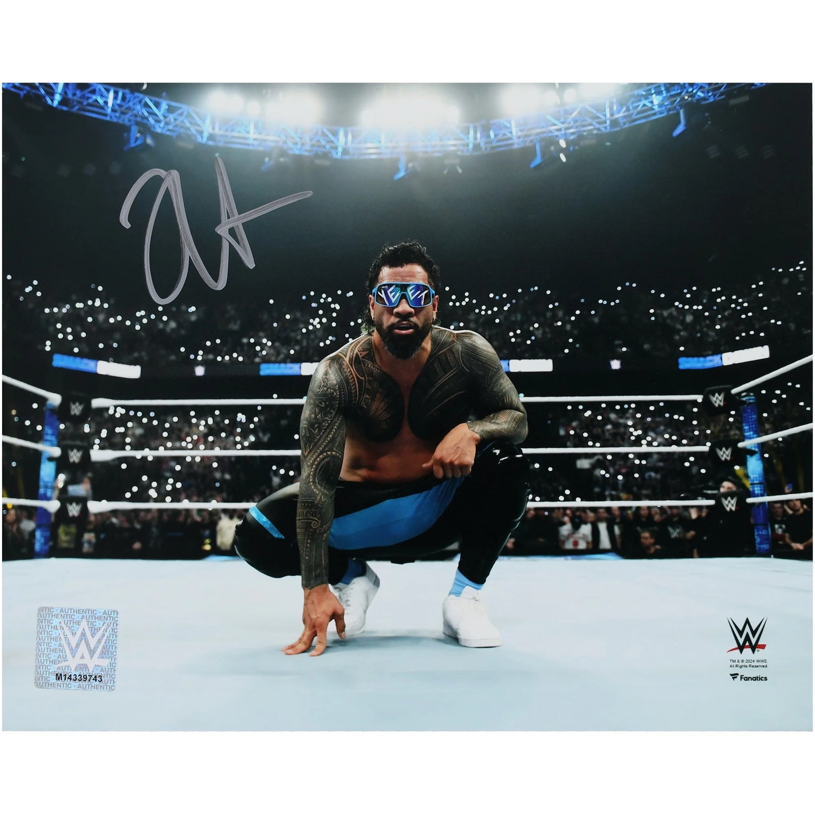 Jey Uso Signed 8 x 10 In-Ring Photograph | WWE Authenticated