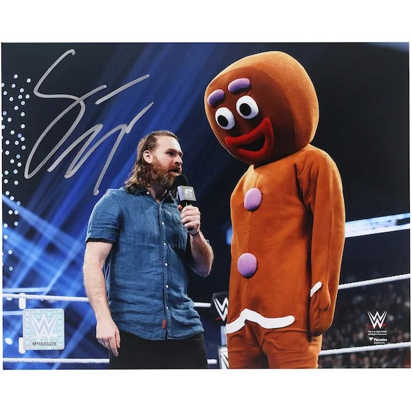 Sami Zayn Signed WWE 8 x 10 In-Ring Photo | Gingerbread Man