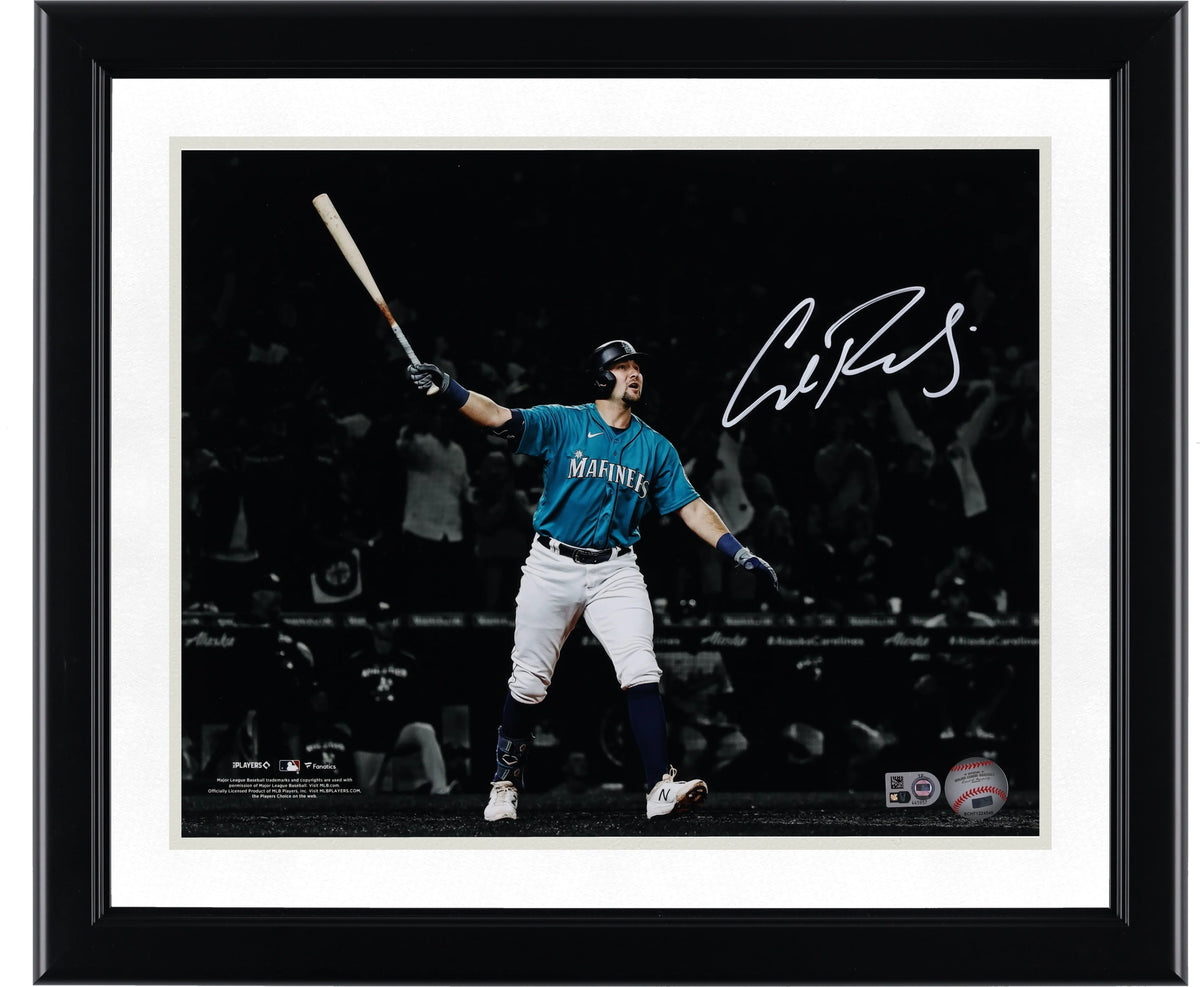 Cal Raleigh Signed 11 x 14 Home Run Spotlight Photo | Mariners