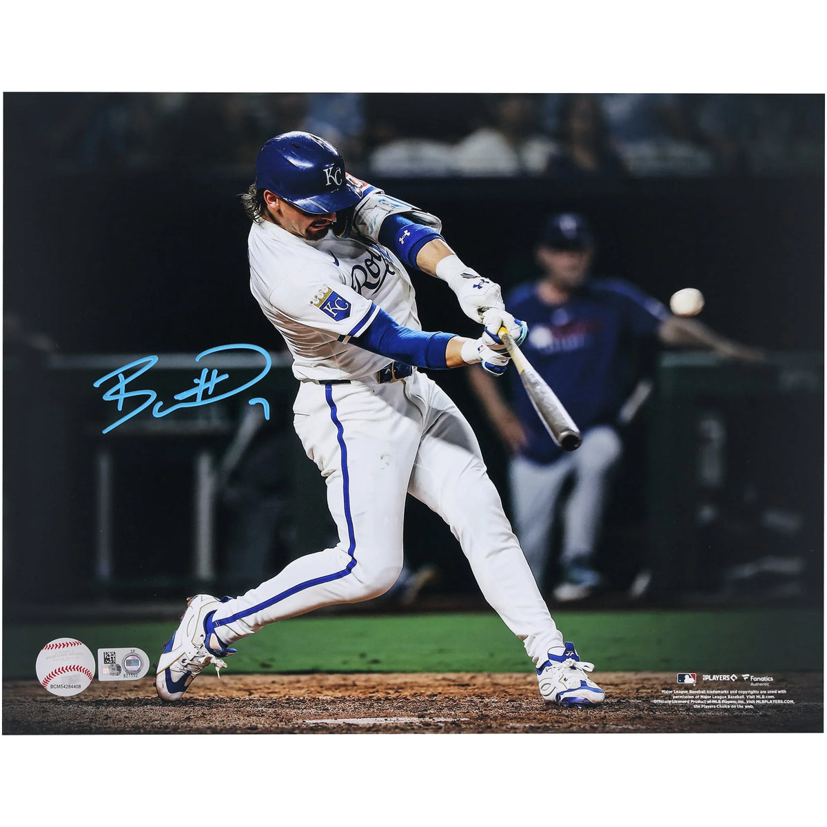 Bobby Witt Jr. Signed Royals 11 x 14 Hitting Spotlight Photograph | W11BBWI0003