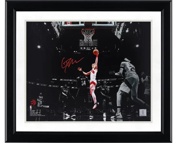 Gradey Dick Signed 11 x 14 Spotlight Photograph | Toronto Raptors